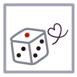 أيقونة النرد - بسيط